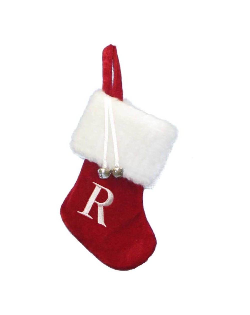 Stockings & Holders 7" Red/White Monogram "R" Mini Stocking - CF11BEZV6UP $11.66