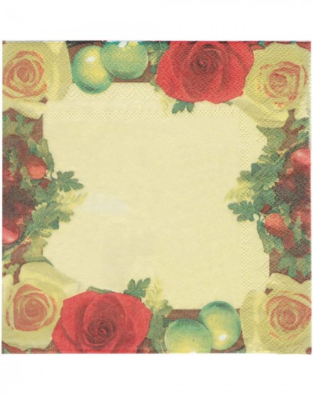 Designed Cocktail Serviettes Luncheon Collection - Ethnic Flower-11 - CF1872O33Q6