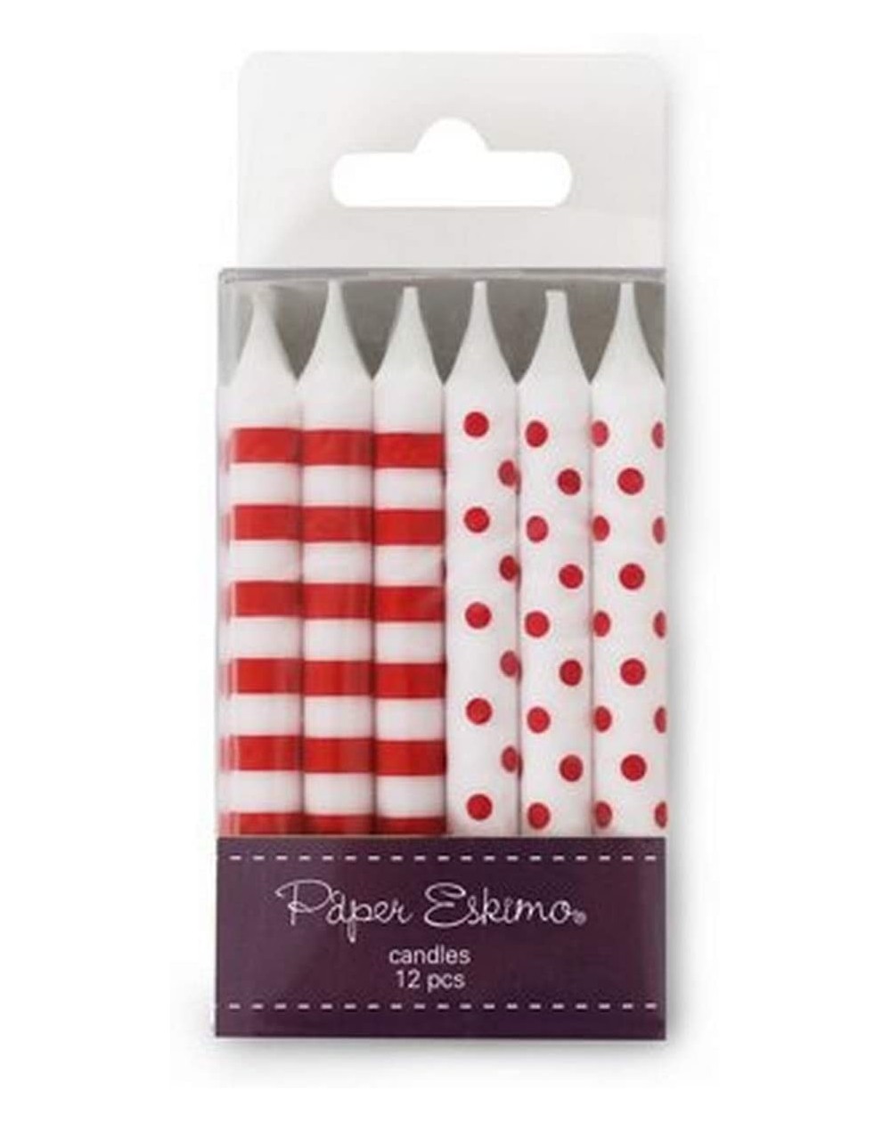 Birthday Candles 12-Pack Party Candles- Red Candy - Red Candy - C611HNGM6WB $13.45