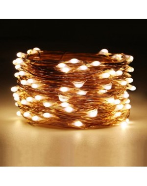 Indoor String Lights LED String Lights Plug in 33 ft with 100 LEDs- Waterproof Decorative Fairy Lights for Bedroom- Patio- Pa...