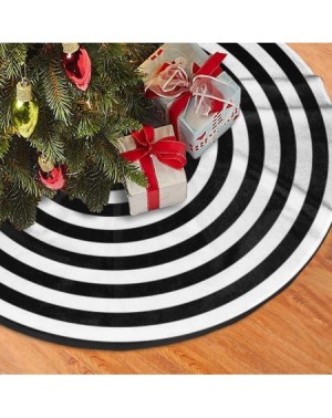 Tree Skirts Small Attractive Black and White Annual Rings Rustic Christmas Tree Skirt 30 in- for Merry Xmas Holiday Party Sup...