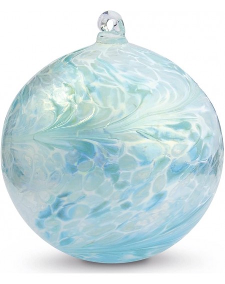 Ornaments Friendship Ball January 4 Inch Kugel Iridized Witch Ball by Iron Art Glass Designs - CX11F8I8XVT $57.04