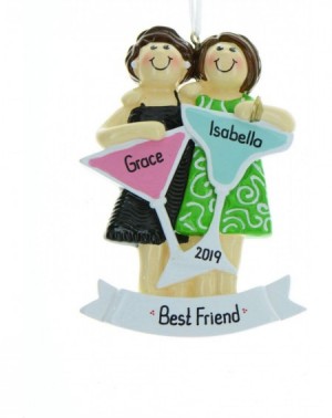 Ornaments Personalized Girls-Night-Out Two Christmas Tree Ornament 2020 - Ladies Celebrate Birthday Party Cocktail Dancing Fu...