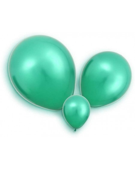 150pcs 12/10/5 Inch Metallic Chrome Balloon in Green for Wedding Birthday Party Decoration Green 150 - Green 150 - CD19H50HQZ4