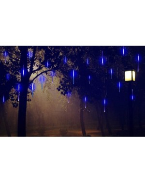 Outdoor String Lights Blue Color Meteor Shower Rain Lights Waterproof String for Wedding Party Christmas Xmas Decoration Tree...