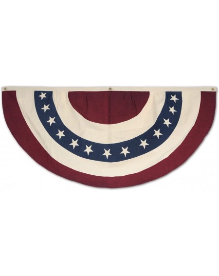 Banners & Garlands Americana Fabric Bunting- 4' (Dark Red/White/Dark Blue)- 1 Piece Pack - CJ113XK9APL $10.97