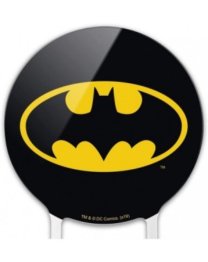 Cake & Cupcake Toppers Acrylic Batman Classic Bat Shield Logo Cake Topper Party Decoration for Wedding Anniversary Birthday G...