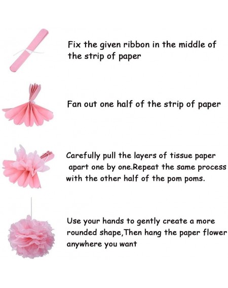 Party Packs Baby Shower Decorations for Girl Party Supplies Kit It's a Girl Pennant Banner- Pom Poms Flower- Mom to Be Sash- ...