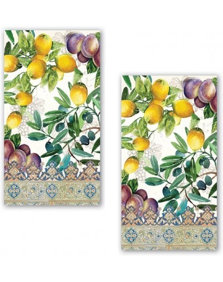Tableware 15-Count 3-Ply Paper Hostess Napkins- Tuscan Grove- Set of 2 - CK184QMT4NR $57.78