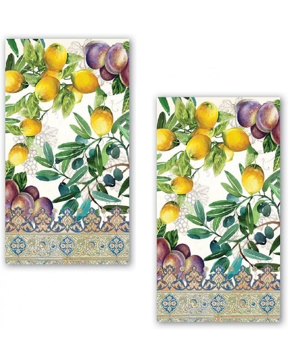Tableware 15-Count 3-Ply Paper Hostess Napkins- Tuscan Grove- Set of 2 - CK184QMT4NR $29.29