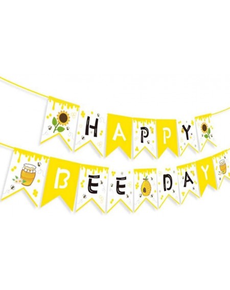 Banners Happy Bee Day Banner-Bumblebee Birthday Banner-Bumblebee Party Supplies-Bumblebee Baby Shower-Bumblebee Decoration fo...