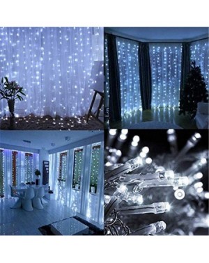 Outdoor String Lights Curtain Lights with Remote-300 LED 9.8 X 9.8ft for Halloween Christmas Wedding Party Home Garden Bedroo...