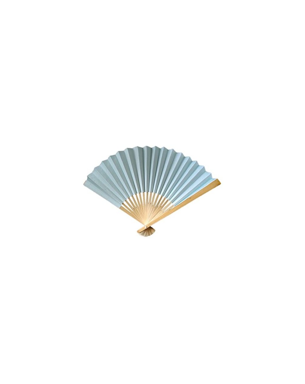 Favors Paper Hand Fans (9-Inch Premium- Arctic Spa Blue- 10-Pack) - Ideal for Wedding and Party Favors- Gifts- and Decoration...