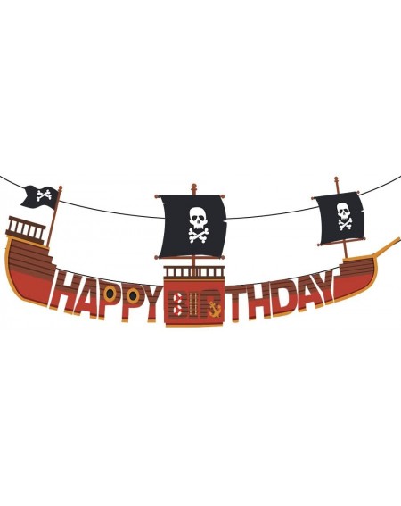 Banners Party Supplies Happy Birthday Banner Pirate Ship Birthday Party Decorations Happy Birthday Sign Toy - 4 - CR19ESD0ZQC...