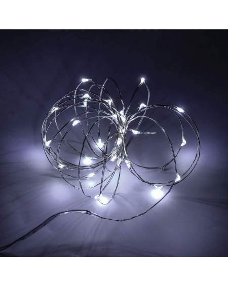 Indoor String Lights 12 Pack Fairy String Lights.10ft 30 LEDs Fairy Lights Battery Operated - Waterproof Sliver Wire Lights f...