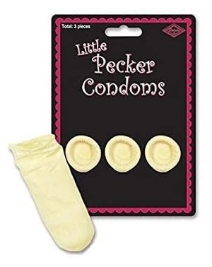Adult Novelty Bachelorette Little Pecker Condoms (3/Pkg)- Pkg/ (Pkg of 6) - C9188A72DS7 $29.09