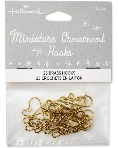 Ornaments Christmas Ornament 2018 Year Dated- Miniature Hooks- Pack of 25 - CQ1803EYUMZ $12.32