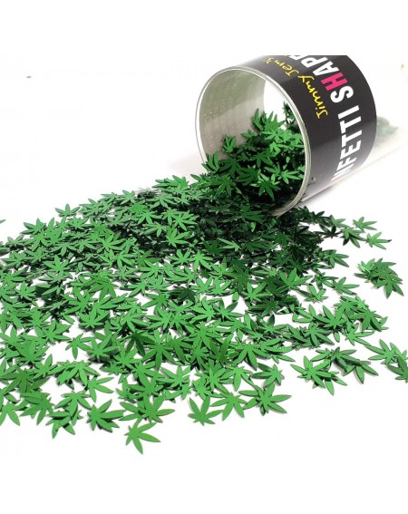 Confetti Confetti Marijuana Leaf 3/8" Green - 4 Half Oz Bags (2 oz) 9713 - Q02 - C8194S2GRRQ $19.72