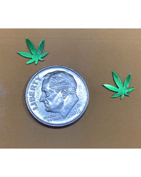Confetti Confetti Marijuana Leaf 3/8" Green - 4 Half Oz Bags (2 oz) 9713 - Q02 - C8194S2GRRQ $19.72