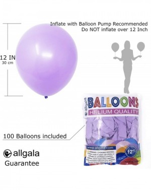 Balloons 100ct 12" Helium Grade Premium Latex Balloons-Lavender-BL52015 - Lavender - CD18OOTA688 $9.86