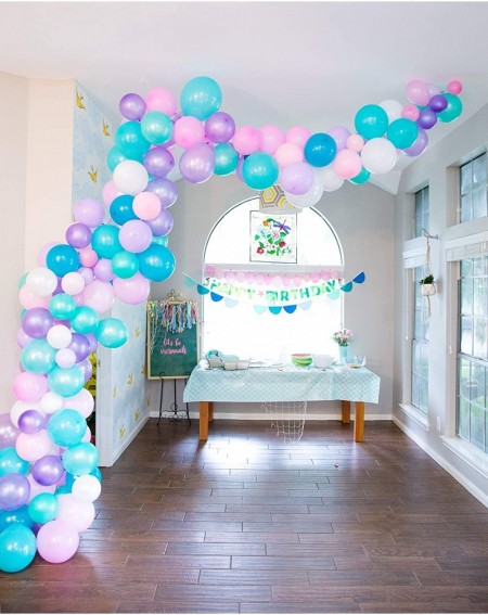 Balloons Mermaid Party Balloon Garland Kit Blue Purple Pink White Balloon Arch Mermaid Birthday Party Under The Sea Party Dec...