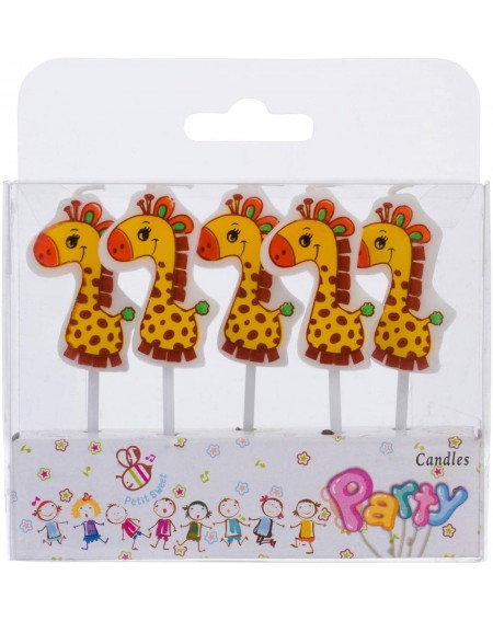 Cake Decorating Supplies Twinkle Unlimited Birthday Cake Party Candle Set for Kids - Baby Giraffe - Baby Giraffe - CS190O99RN...