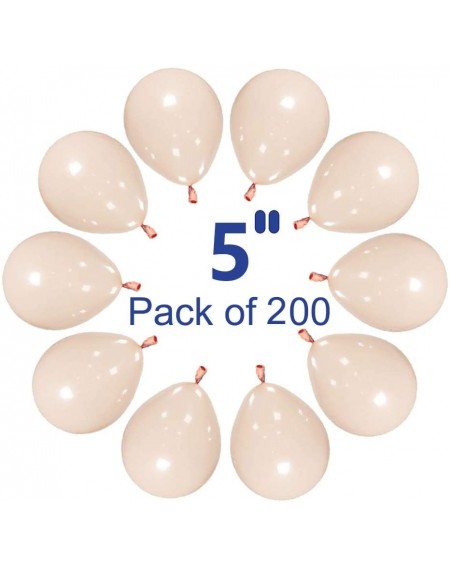 Balloons Orange Balloons 5 inch Small Macaron Balloon Pack of 200 - Macaron Orange - C418W359C6E $11.24