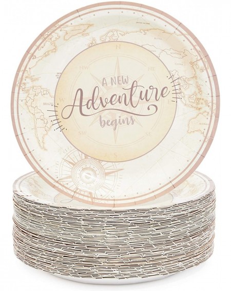 Tableware A New Adventure Begins Paper Plates for Baby Showers (9 in- 80 Pack) - CO18Y43927I $31.05
