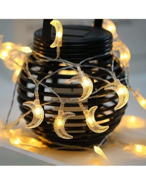 Outdoor String Lights Moon String Lights- 20ft 40 LED Fairy Lights Battery Powered Decorative Lighting for Wedding Party Home...