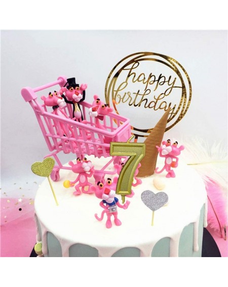 Cake Decorating Supplies Birthday Candles Wedding Anniversary Celebration Party Number Cake Candle with Hppy Birthday Ins Top...