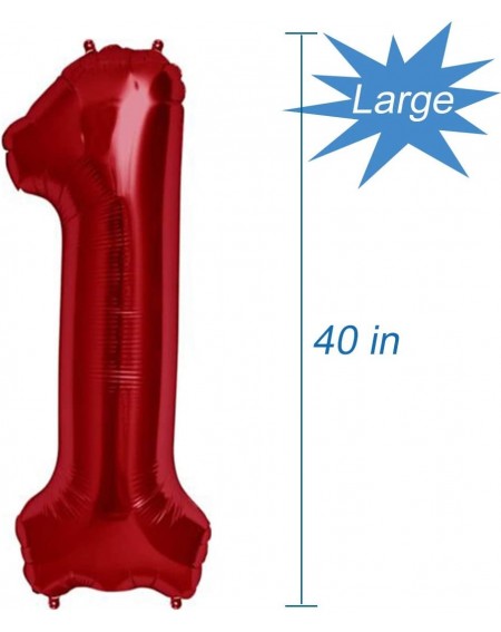 Balloons Red Number 1 Balloon- 40 in - Red Number 1 - CR18ENOHEYL $9.96