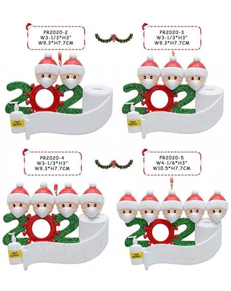 Ornaments Personalized 1-7 Family Members Name Christmas Ornament Kit- 2020 Family Customized Christmas Decorating Set DIY Cr...