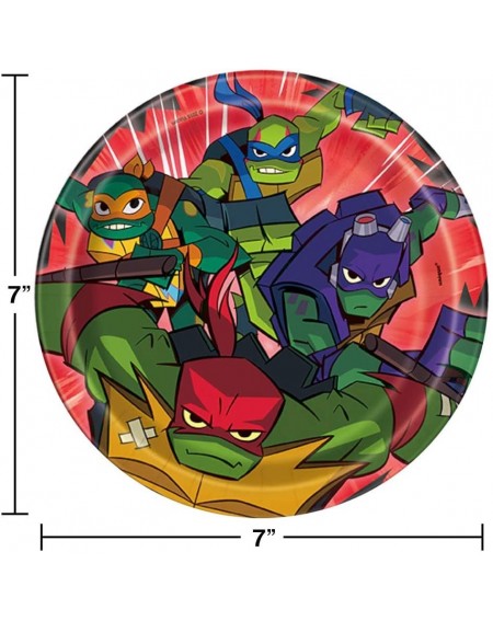 Party Packs Rise of The Teenage Mutant Ninja Turtles Birthday Party Pack - Includes 7" Paper Plates & Beverage Napkins Plus 2...