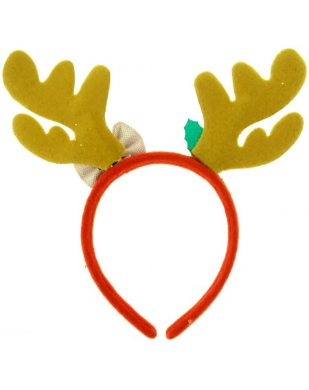 Hats 2 Pieces of Christmas Headbands (Reindeer Antlers) - for Christmas headwears Costume Party and Holiday Event- Wall Hangi...