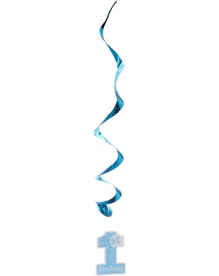 Streamers 1st Birthday Whirls (blue) (5/Pkg) - CO1167B26KP $18.00
