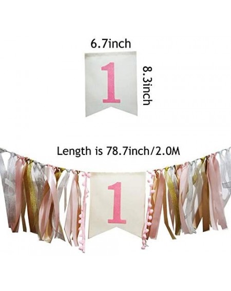 Banners & Garlands Shop Pink Princess Style Tutu 1st Birthday High Chair Banner First Birthday Party Supplies - CY18TG5CXT4 $...