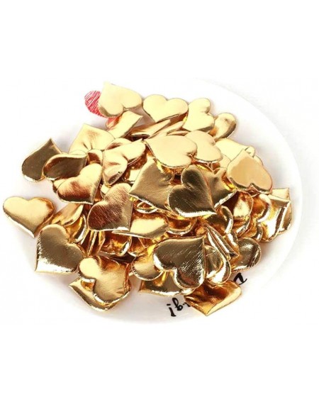 Confetti 200 Pcs Gold Confetti Sponge Hearts- Glitter Heart Shape Petals for Valentine's Decor- Wedding Decor- DIY Table Conf...