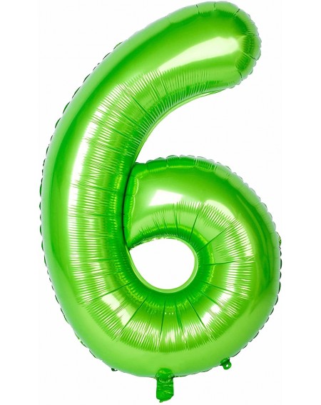Balloons Green Number Balloons 0-9(Zero-Nine) 40 Inch Numbers Birthday Party Decorations of Arabic Number 6 - Green 6 - CB18W...