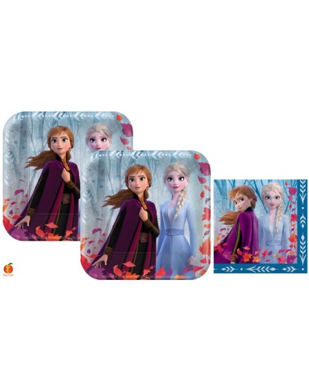 Party Packs Frozen Party Supply Bundle with Plates and Napkins for 16 Guests - CL18ACU9MEU $21.78