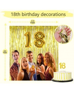 Balloons 18th birthday decorations - 18th Birthday Decorations Gifts for Her Him - 18th Birthday Decorations Black and Gold W...
