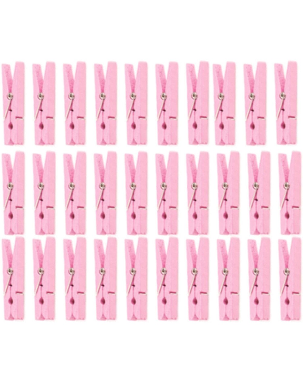 Favors Don't Say Baby Pink Clothespin Expansion Pack - Pink Clothespins 30 - C018UA767IO $11.86