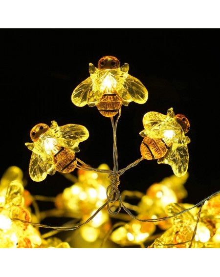 Outdoor String Lights USB Rechargeable Honey Bee LED Light String- Cute Novelty Animal Lamp for Bar Garden Yard Bedroom Indoo...