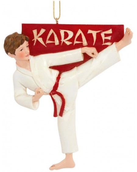 Ornaments Karate Boy Christmas Ornament - C71195LXWHZ $17.94
