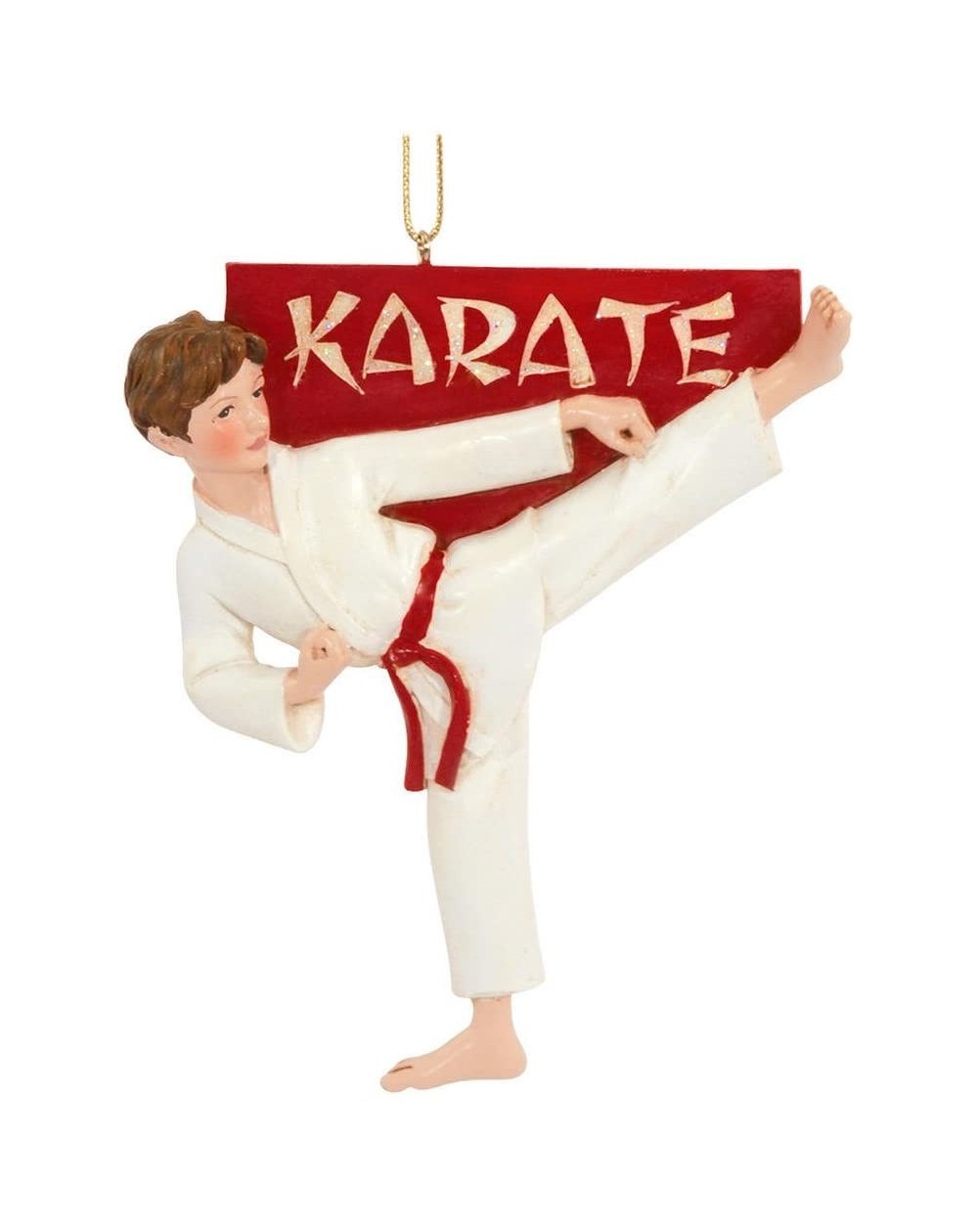 Ornaments Karate Boy Christmas Ornament - C71195LXWHZ $17.94