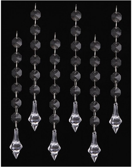 Banners & Garlands Style 30PCS Acrylic Crystal Beads Garland Chandelier Hanging Wedding Party Celebration Decor (Style 11) - ...