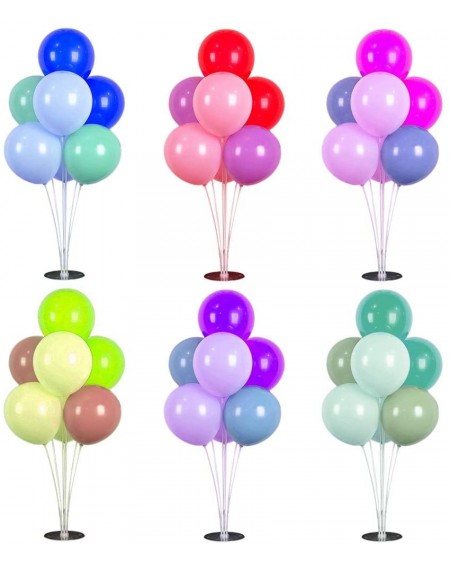 Balloons Balloon Stand Kit - 6-Pack Balloon Holder Stand Set - Reusable Balloon Holders with Connectors - Ideal Table and Flo...