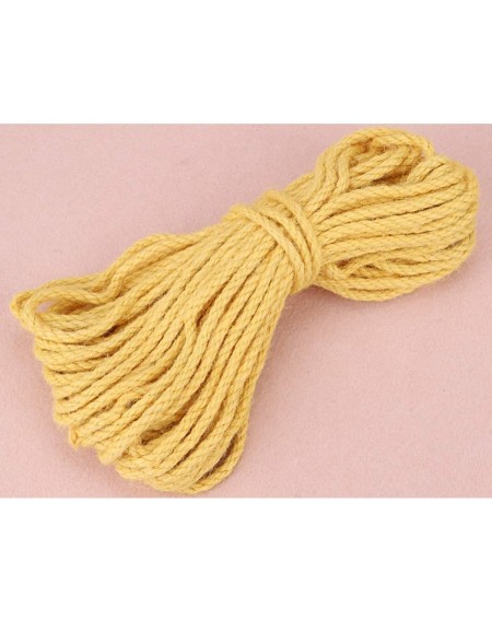 Outdoor String Lights 66 Feet Jute Twine 5mm String Rope Cord for Crafts DIY Decoration Gift Wrapping Cat Scratch Post (Yello...