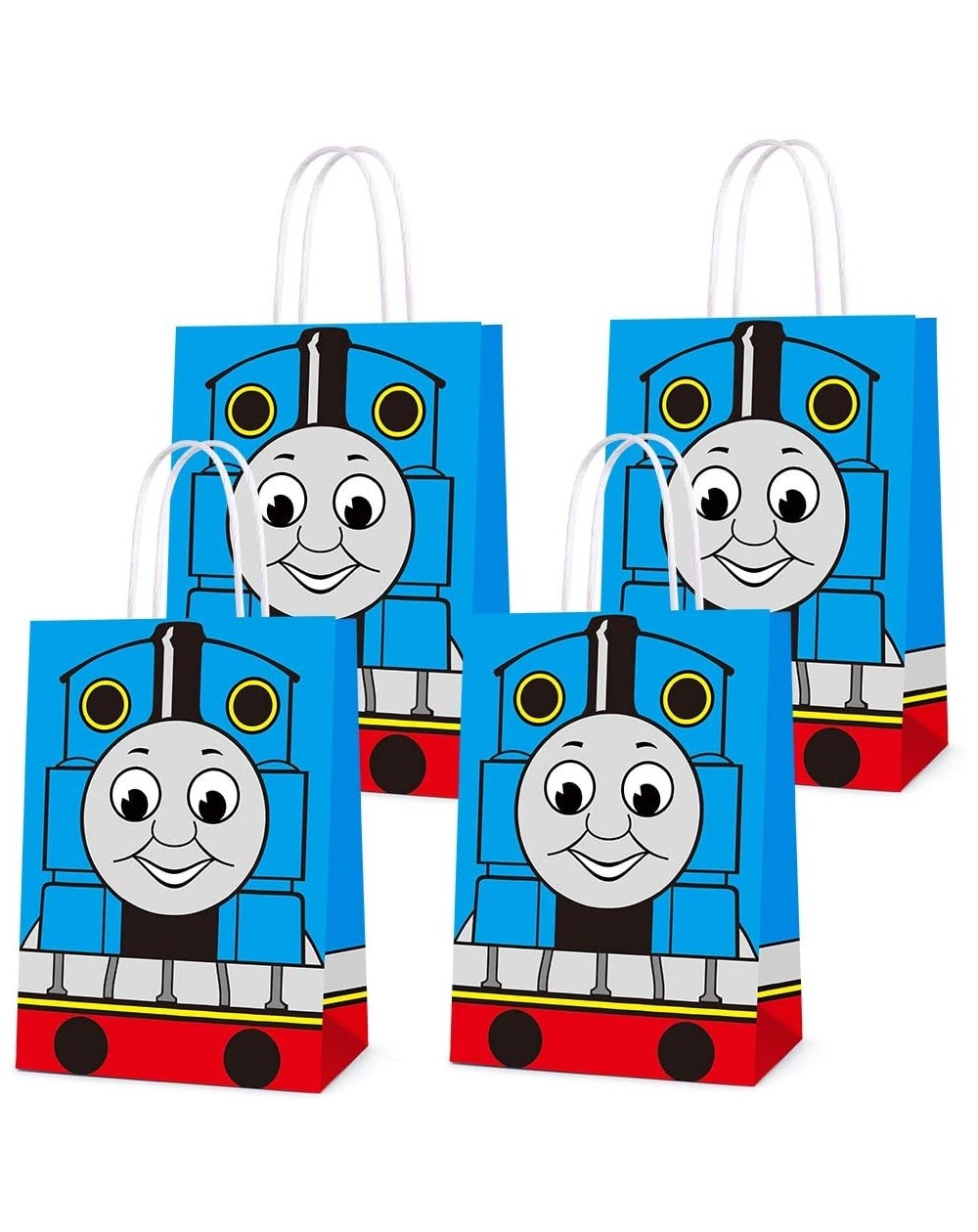 Party Favors 16 PCS Party Favor Bags for Train Birthday Party Supplies- Party Gift Goody Treat Candy Bags for Train Party Fav...