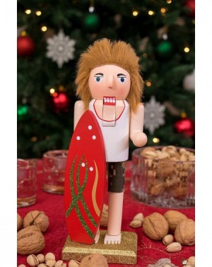 Nutcrackers Christmas Surfer Nutcracker - Red Surf Board - Festive Beach Surf Christmas Decor - Perfect for Any Collection - ...
