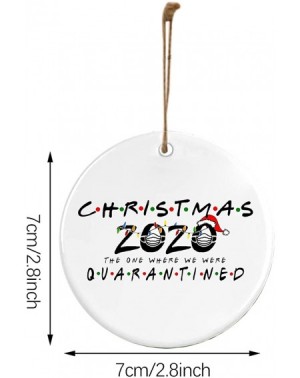 Ornaments 2020 Christmas Holiday Decorations Hanging Christmas Santa Pendant Personalized Family of Ornament (30PCS -White 1-...